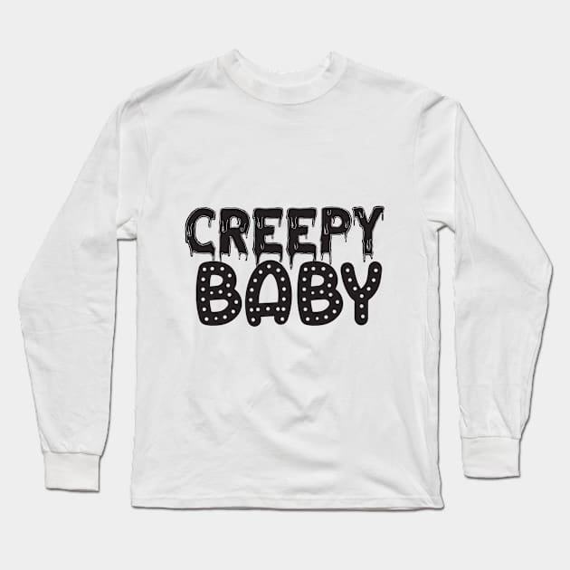 Creepy Baby Long Sleeve T-Shirt by BunnyCreative